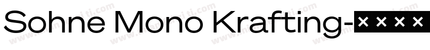 Sohne Mono Krafting字体转换